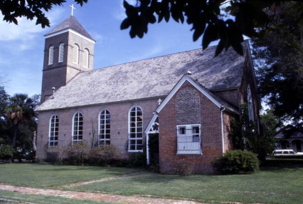 North side of the historic Old Christ Church at 405 S. Adams St. in Pensacola.