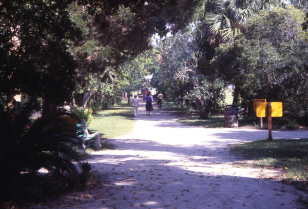Garden path at the Fountain of Youth Archeological Park in St. Augustine.