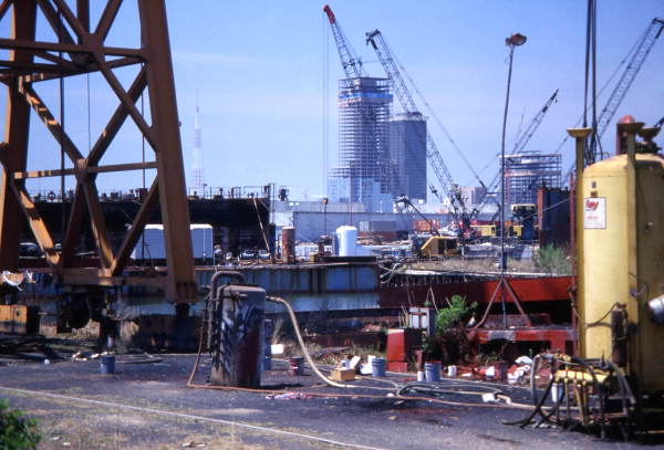 Cranes at the Port Tampa waterfront.