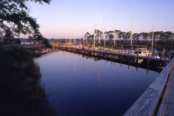 Bluewater Bay Marina on Ward Cove in Niceville.