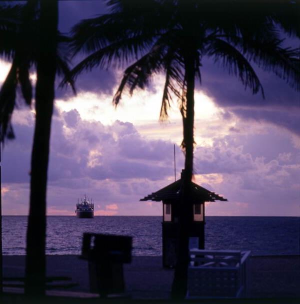 View looking towards sunrise in Ft. Lauderdale, Florida.
