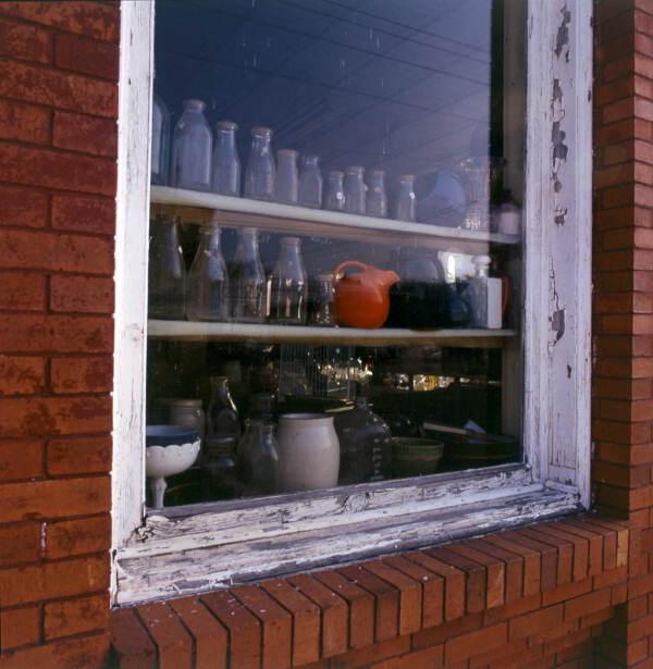 Bottles and jars in a window - Mayo, Florida.