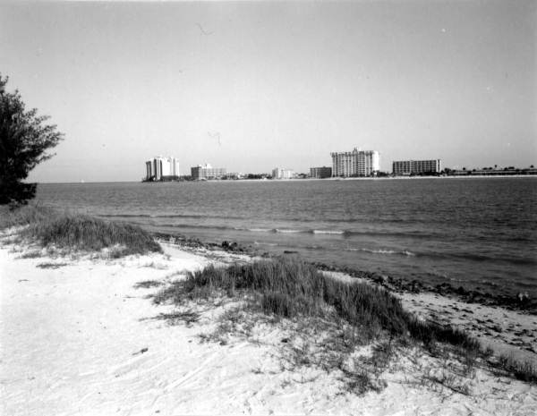 View across Clearwater beach
