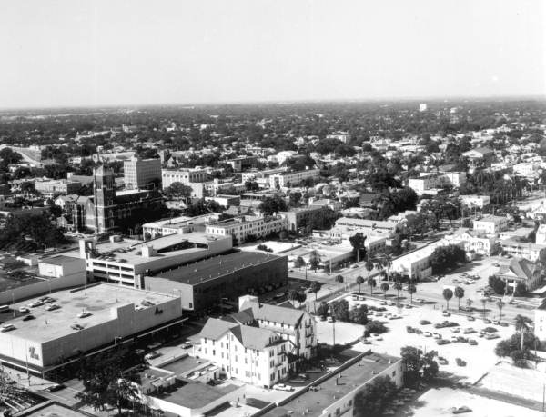Aerial view of the city - Saint Petersburg, Florida.