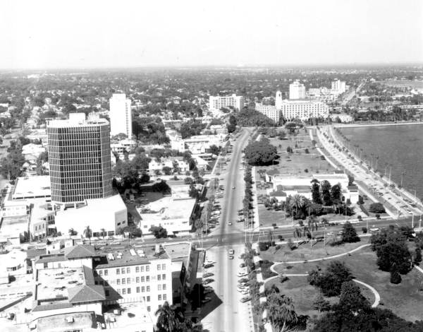 Aerial view of the city - Saint Petersburg, Florida.