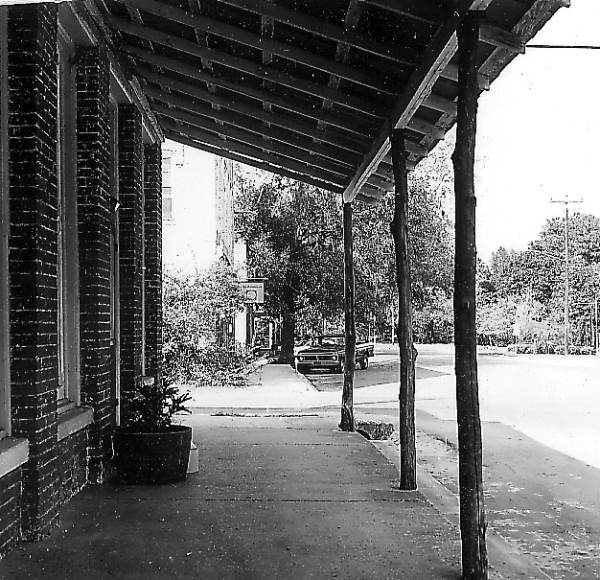 Sidewalk in front of building - Micanopy, Florida