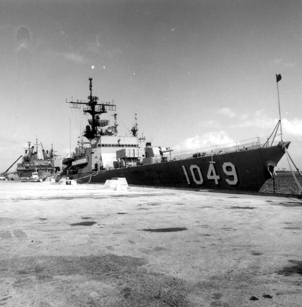 Frigate at the naval base - Mayport, Florida.