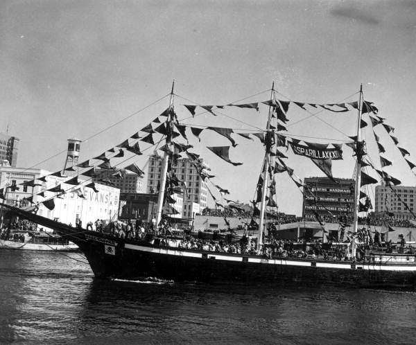 The Jose Gaspar ship in the Gasparilla festival - Tampa, Florida.