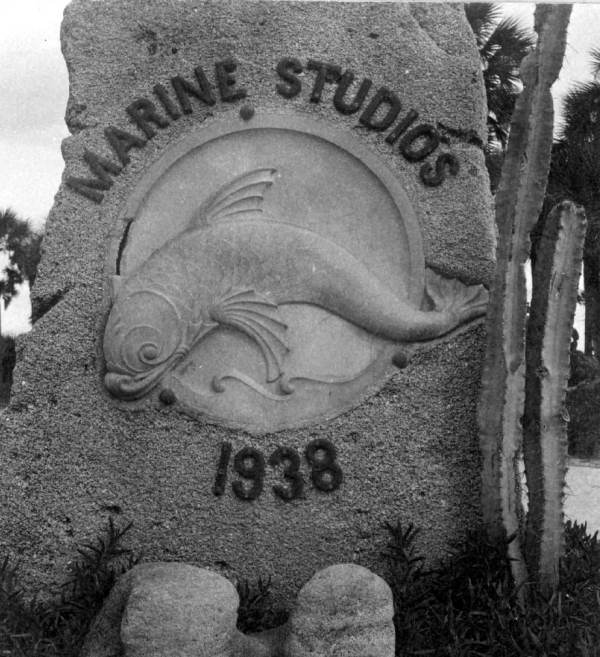 View of the entrance to Marine Studios - Marineland, Florida
