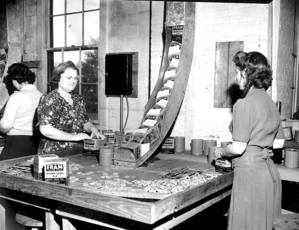 Employees packing oil filters - Jacksonville, Florida