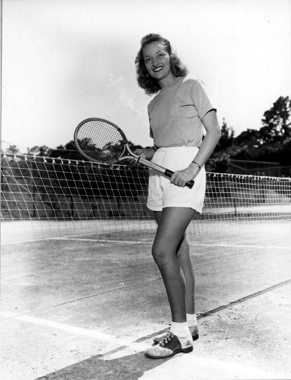 Gertrude "Babe" E. Corry on the tennis court - Tallahassee, Florida