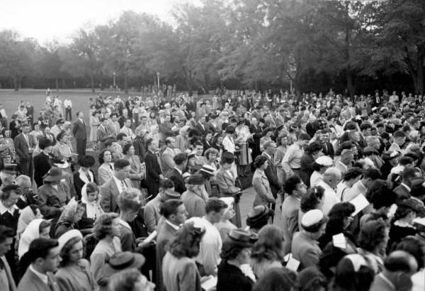 Easter service at Memorial Park - Jacksonville, Florida.