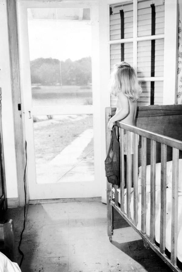 Carolyn looks out the door - Wakulla Springs, Florida