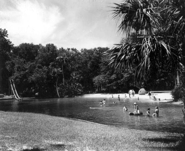 Visitors enjoy the springs - Sanlando Springs, Florida