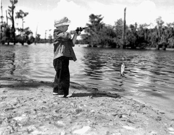 Young Michael Sadler finally lands a catch - Dead Lakes, Florida