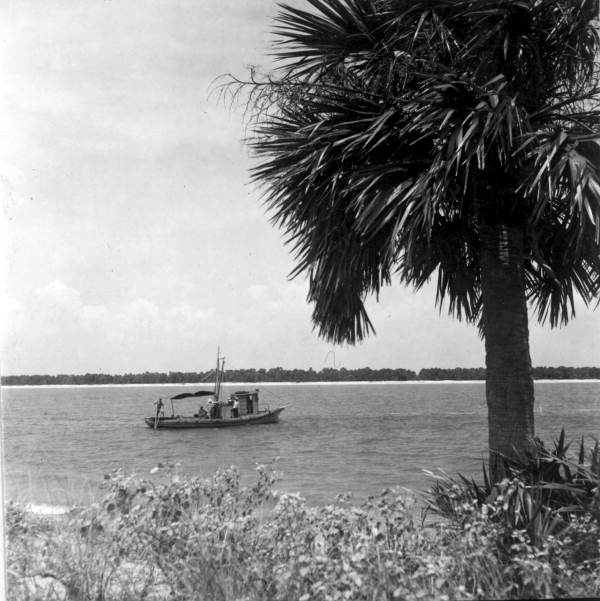 Oyster boat off St. George Island - Apalachicola, Florida