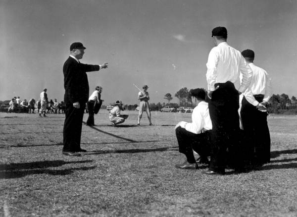 N.I. Jones instructs umpires - Bartow, Florida