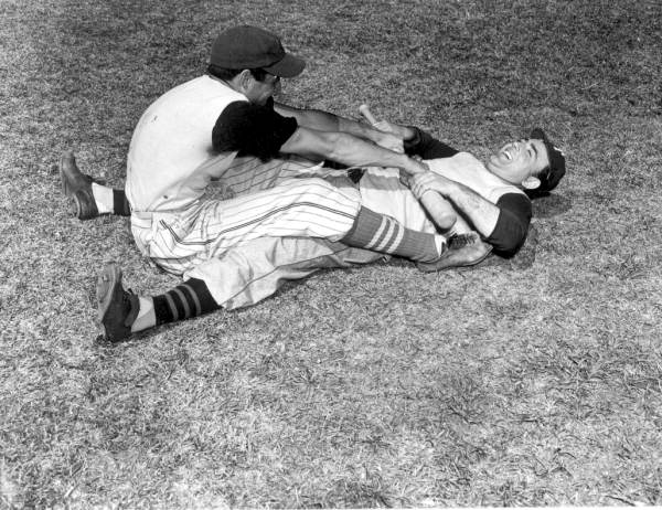 Joe Carapezza & Jim Marino in rowing exercises - Tampa, Florida