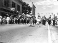 View of a marching band in the parade at the watermelon festival - Leesburg, Florida