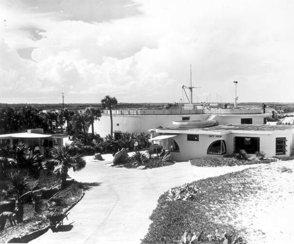 View of buildings at Marine Studios - Marineland, Florida