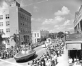Crowd watching parade at the watermelon festival - Leesburg, Florida