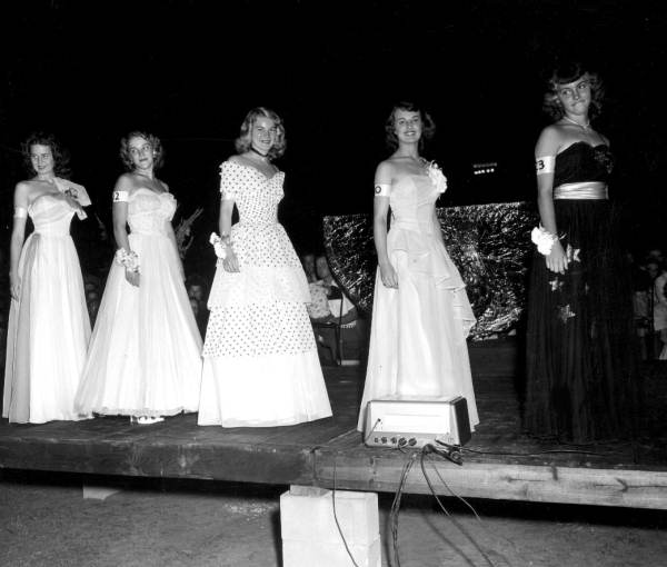Finalists in the Leesburg Watermelon Festival beauty contest - Leesburg, Florida