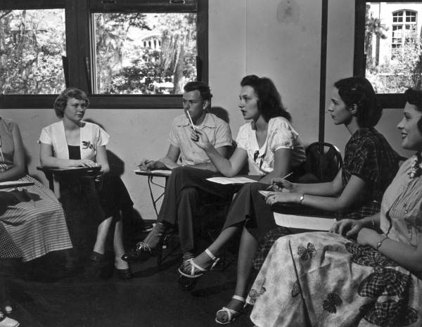 Florida State University students in class - Tallahassee, Florida.
