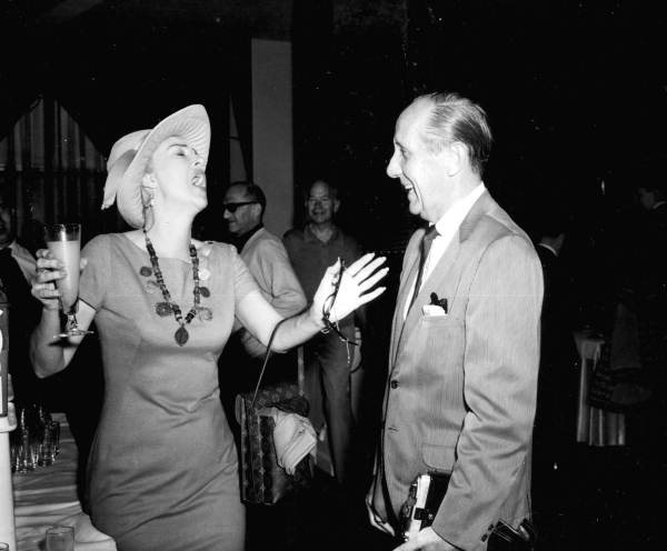 Unidentified man and woman at the movie celebration - Miami Beach, Florida