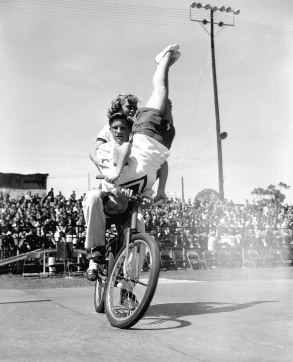 Circus performers of the Sarasota High School Sailor Circus