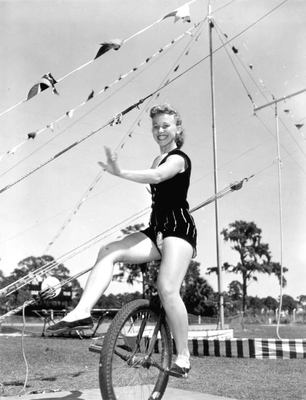 Sarasota High School Sailor Circus performer
