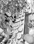 Children participating in a watermelon eating contest at the watermelon festival - Leesburg, Florida