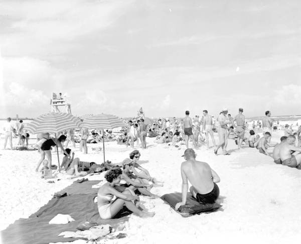 Crowd gathered at Long Beach Resort - Panama City Beach, Florida.