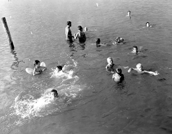 Swimming at Wayside Park - Pensacola, Florida.