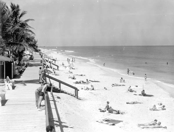 Vero Beach boardwalk and beach scene.