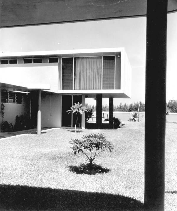 Philip Hiss home and backyard - Sarasota, Florida.