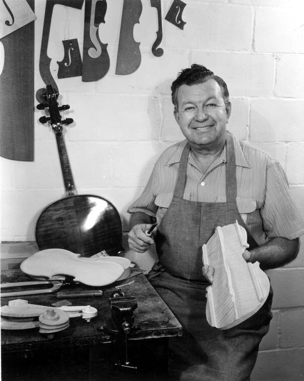 Violin maker Dudley Reed.