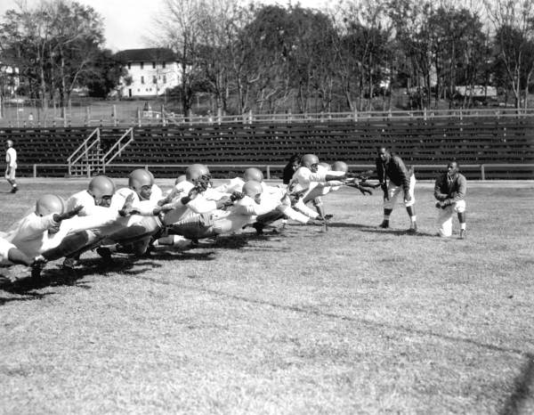 Coach Jake Gaither leading FAMU's football practice - Tallahassee, Florida.