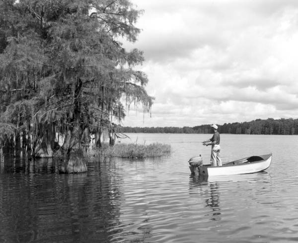 Andy Harrold fishing in Lake Munson - Tallahassee, Florida.
