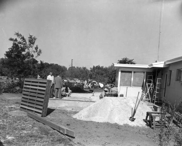 Men work on a lawn - Leesburg, Florida