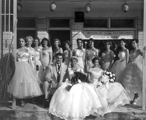 Court and courtiers of the Suwannee River Valley Celebration - Cedar Key, Florida