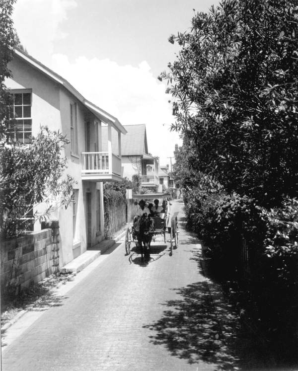Carriage ride down Aviles Street - Saint Augustine, Florida.