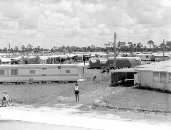 View of Trailer Estates - Sarasota, Florida .
