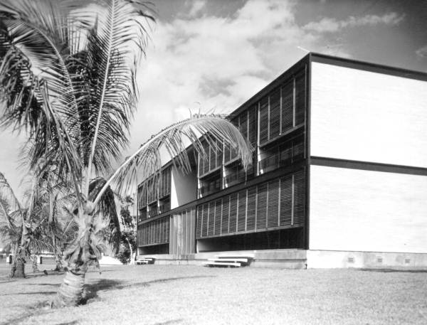 Rear view of the Philip Hiss home - Sarasota, Florida.