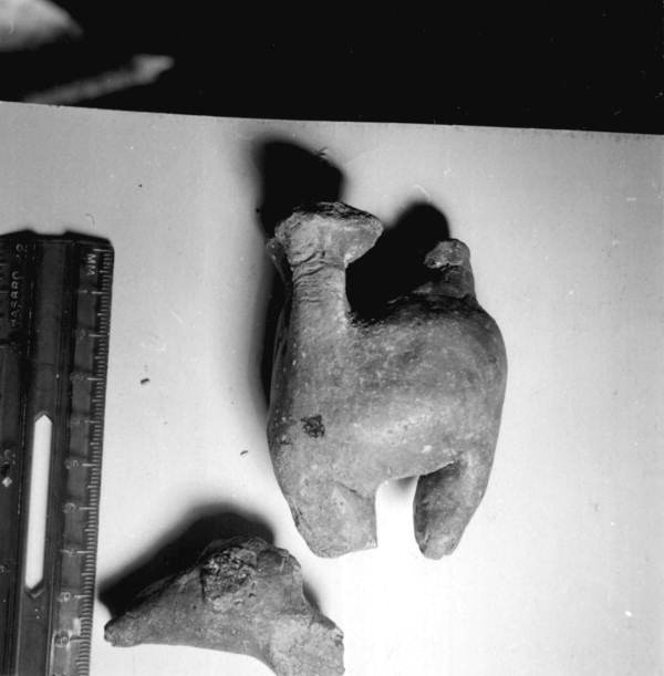 Figurine and whistle on display at McKee's Museum of Sunken Treasure - Plantation Key, Florida
