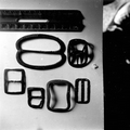 Silver buckles on display at McKee's Museum of Sunken Treasure - Plantation Key, Florida