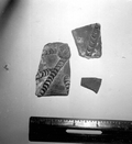 Fragments of pottery on display at McKee's Museum of Sunken Treasure - Plantation Key, Florida
