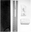 China fragment and ivory cylinder on display at McKee's Museum of Sunken Treasure - Plantation Key, Florida
