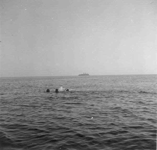 Floats of airlift used in salvaging wreck of Spanish galleon Capitana, El Rubi Segundo - Plantation Key, Florida .