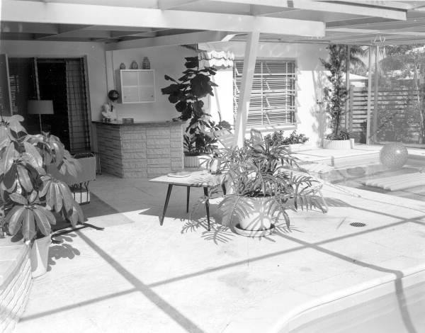 Colonel and Mrs. Robert H. Wheat's porch area - Fort Lauderdale, Florida