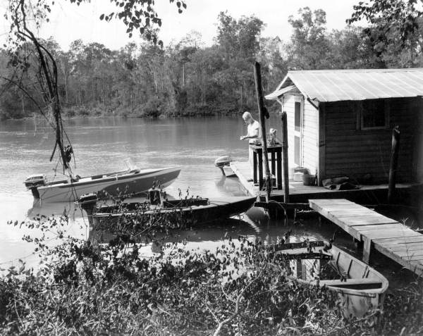 Boats docked in Franklin County on the Apalachicola River